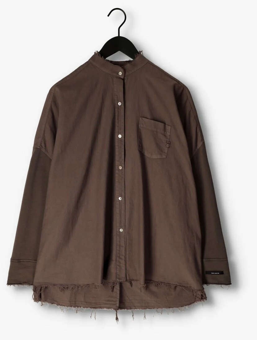 10DAYS bruine 10days blouse pique woven shirt