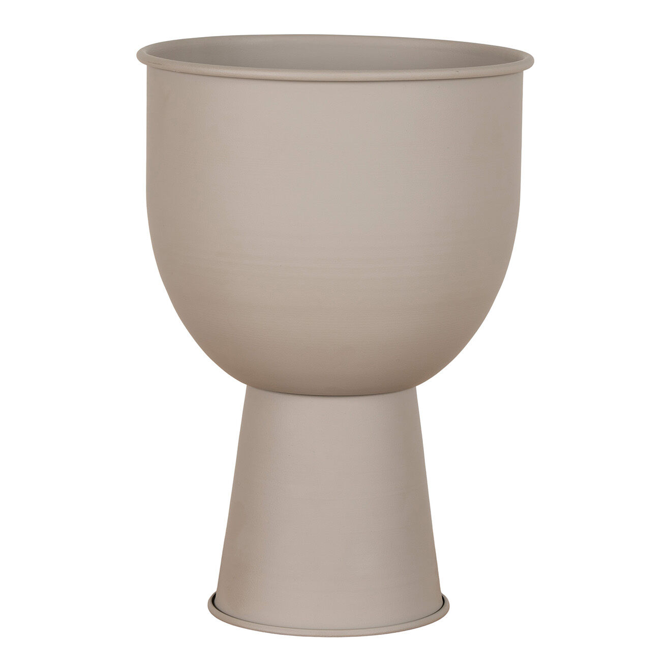 House Nordic Pot de fleurs en acier Amalfi sable - 19x19x27 cm