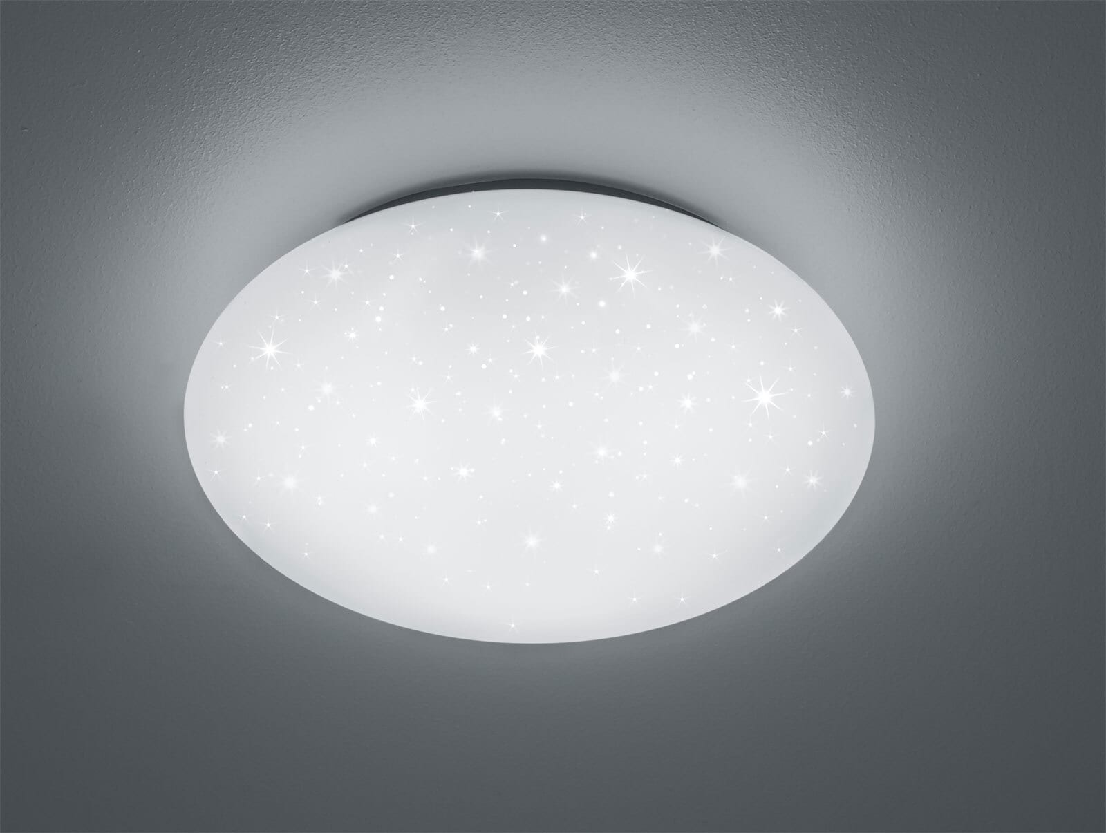 LED Deckenlampe Lukida weiß 38cm 10cm Kunststoff Fernbedienung