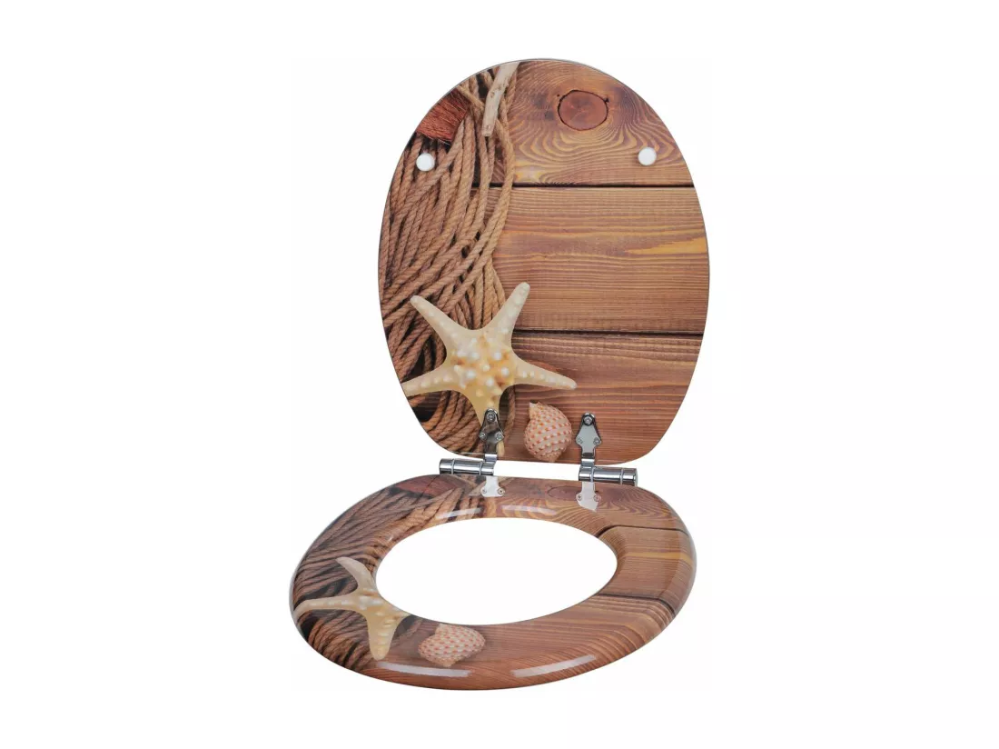 Siège de toilette abattant effet bois 37.7 x 43.6 x 43.6 cm 19_0000692