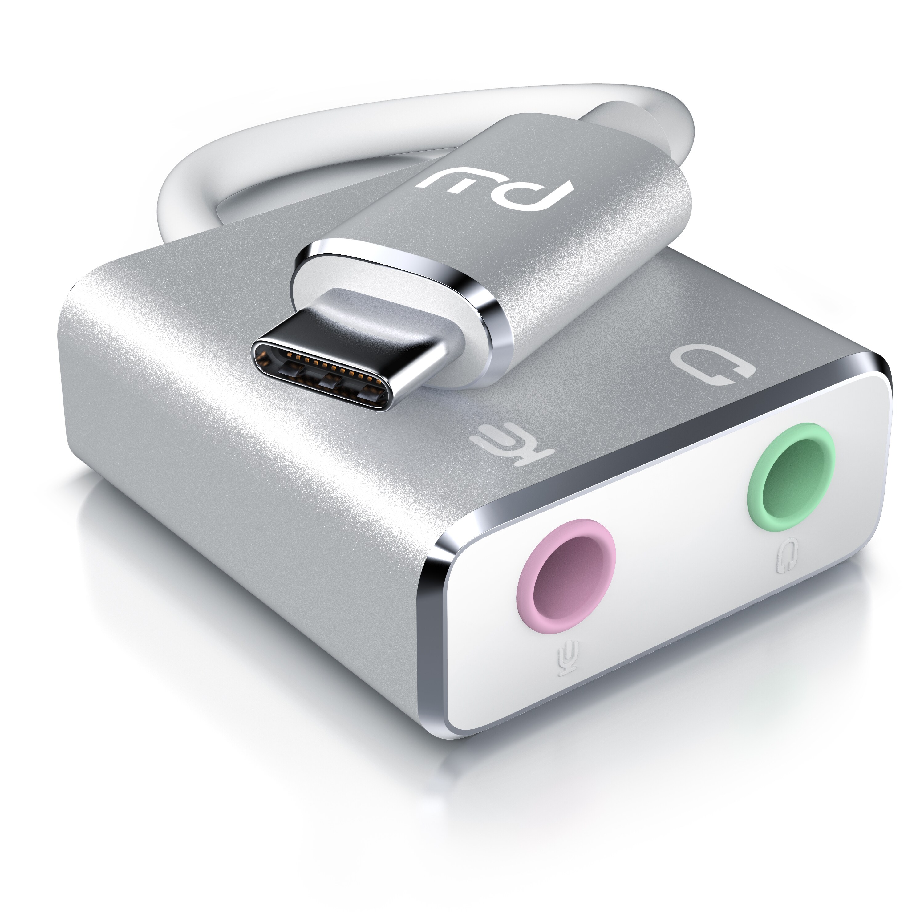 Primewire Externe Soundkarte USB C, USB Typ C auf Klinke 3,5mm, Kopfhörer Adapter, Audio zu USB Adapter, DAC, kompatibel mit Samsung, Huawei UVM.