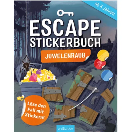 ars Edition Escape-Stickerbuch Juwelenraub