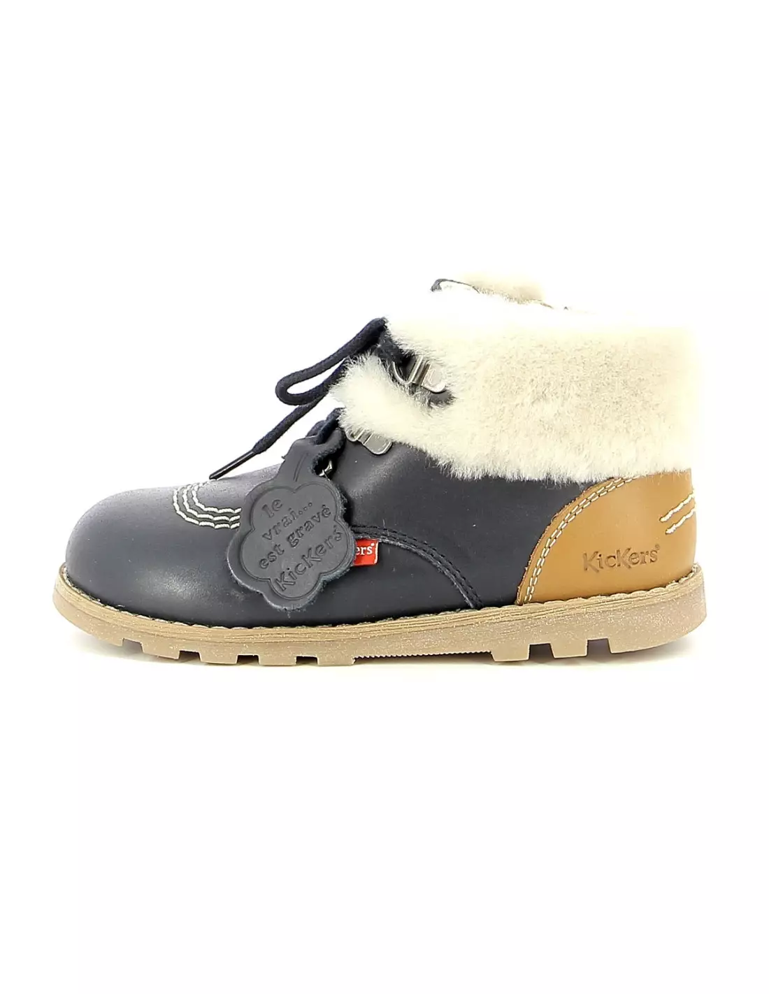 KICKERS NONOSWEET - Boots & bottines Marinecamel