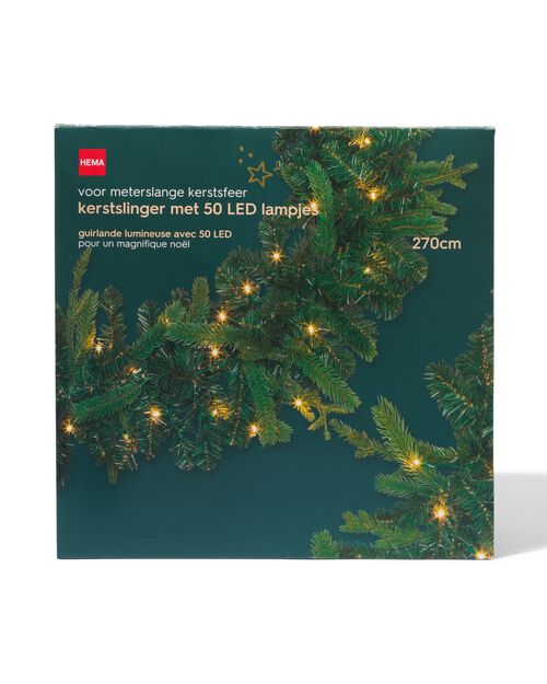 guirlande de Noël lumineuse 50 lampes LED 2,7m