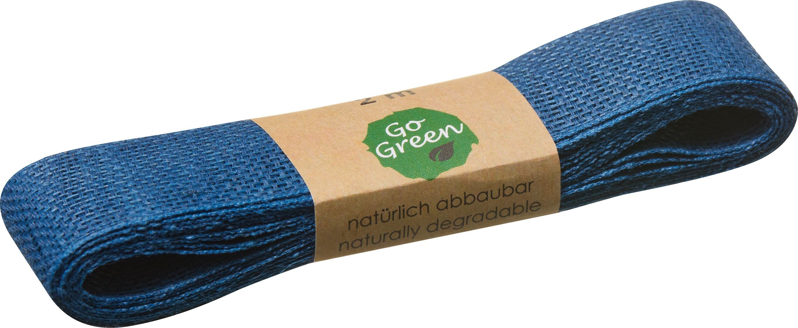 NATURE BASIC Geschenkband blau 25mmx2M - Blau / B: 25.0 mm x T: 2.0 m