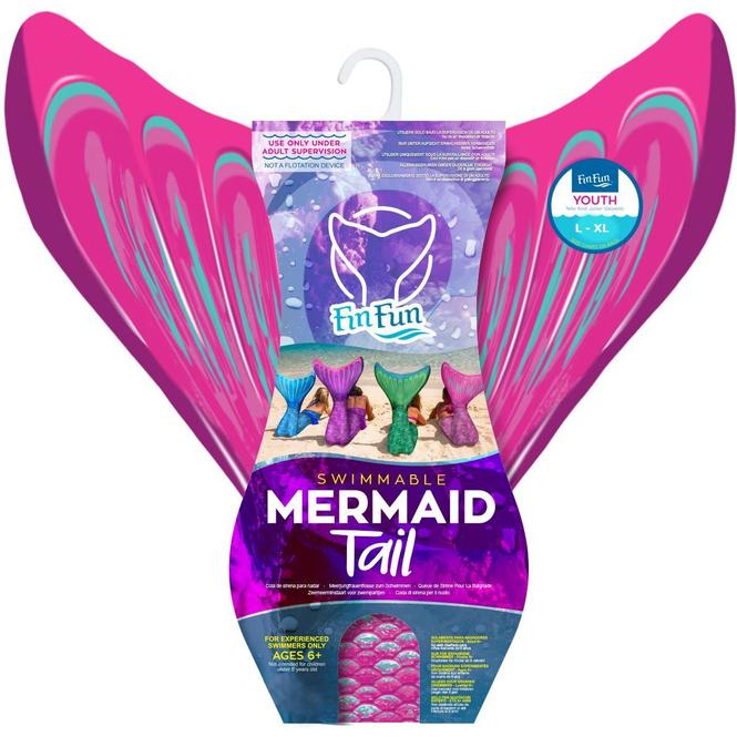Fin Fun - Meerjungfrau Schwimmflosse - Größe L/XL - in pink