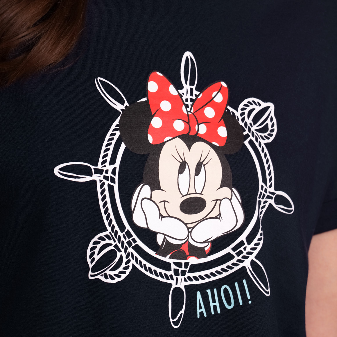 Gina Benotti Minnie Maus Schlafshirt mit Print dunkelblau