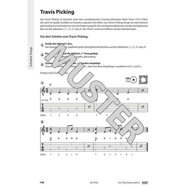 Hage Musikverlag Let's Play Guitar Vol.2