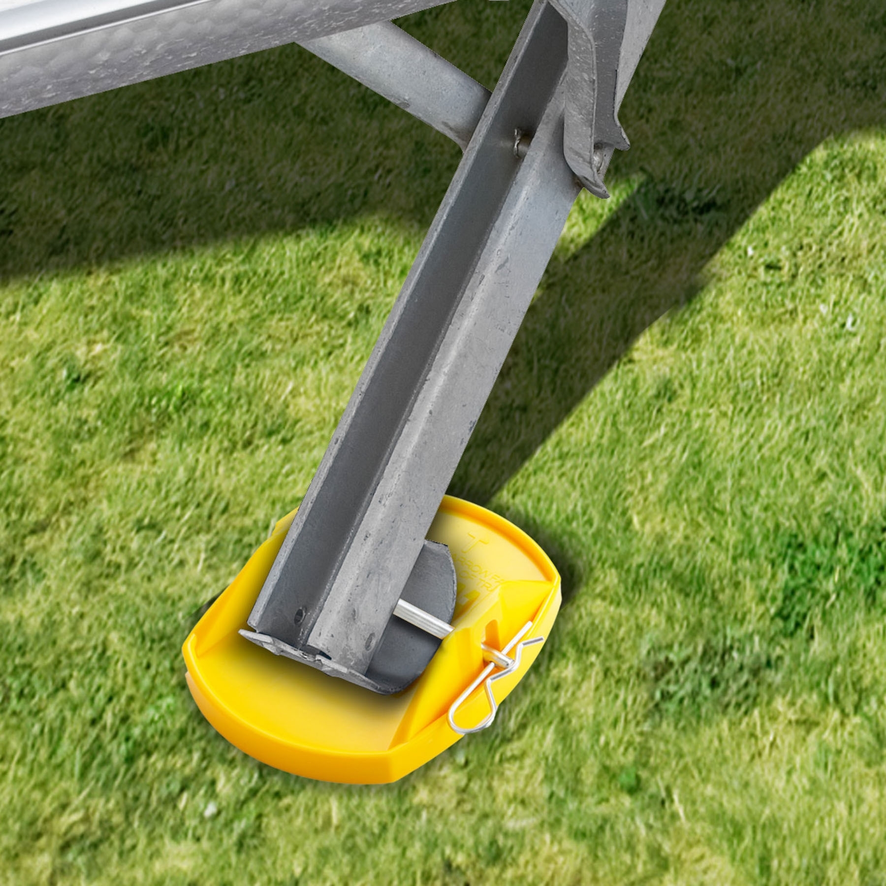 Brunner Carapad HD Stützplatten für Caravan 4er Pack gelb
