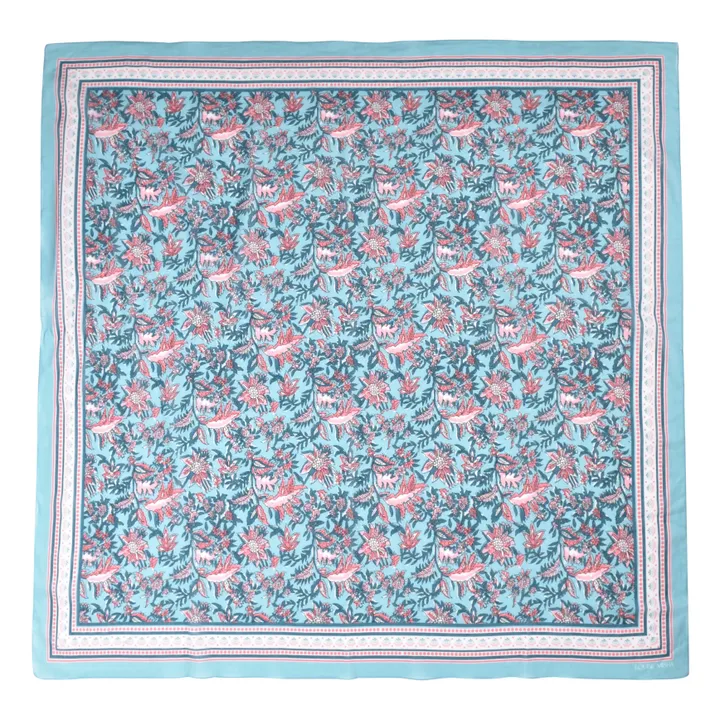 Louise Misha Foulard Capucine - Collection Femme | Bleu canard