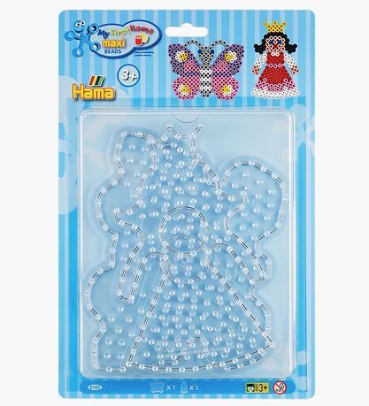 Hama Maxi Bügelperlensteckplatten - 2 st. - Schmetterling/Prinze