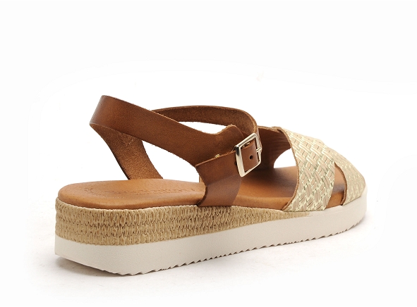 Eva frutos nu pieds plats femme 4278 or