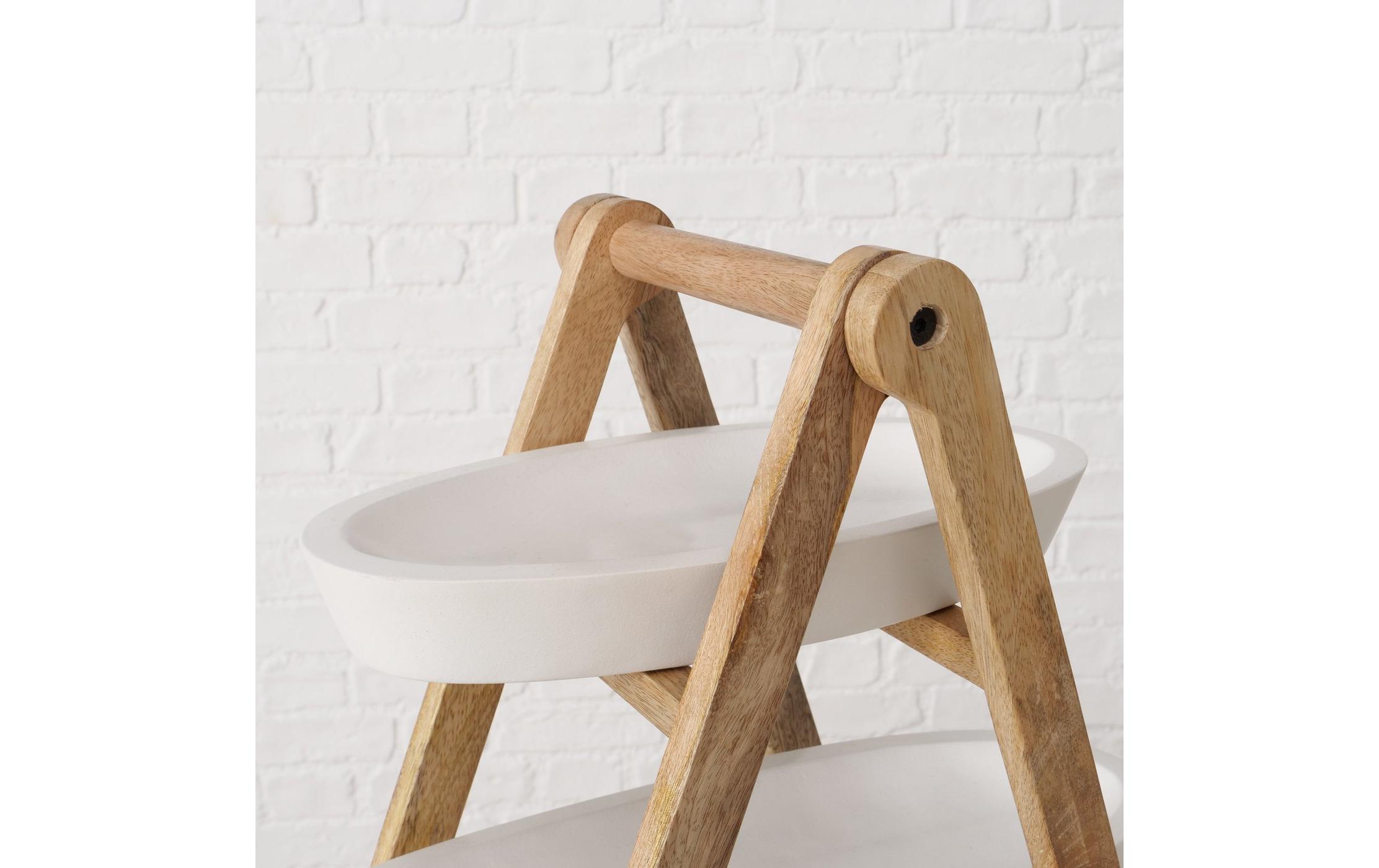 Etagere Manum, BraunEtagere aus Mangoholz