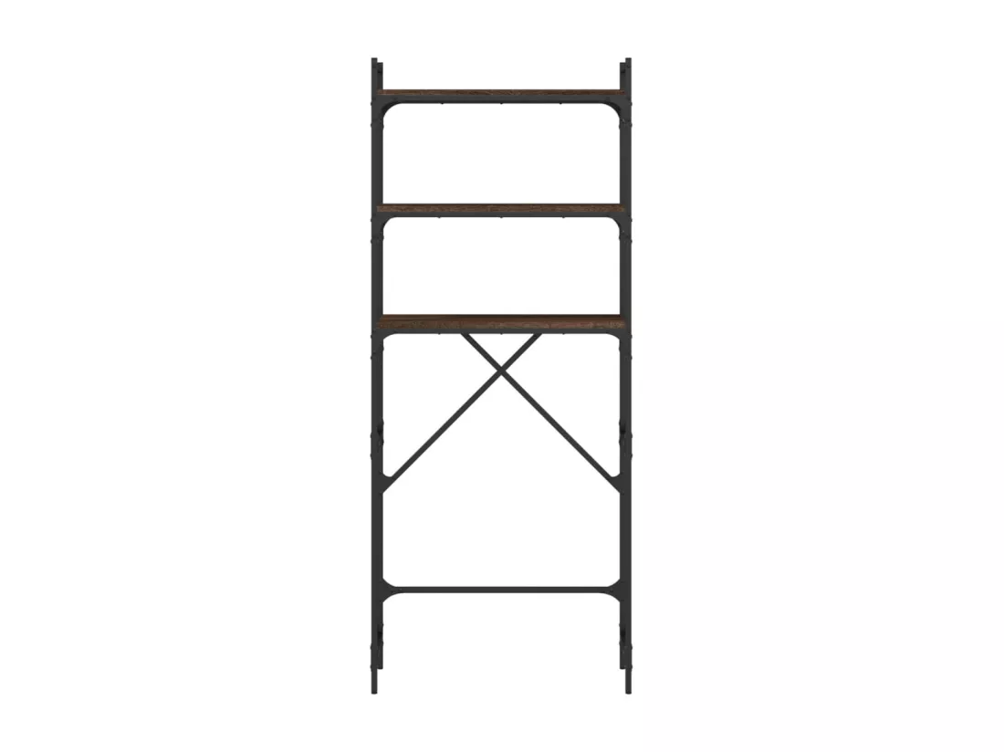 Étagère de lave-linge chêne marron 67x25x163 cm bois ingénierie