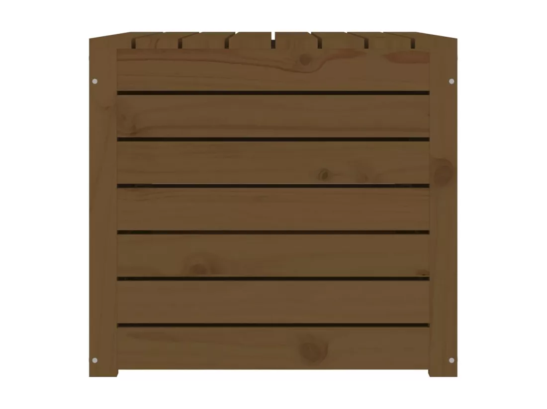 Boîte de jardin marron miel 101x50,5x46,5 cm bois massif de pin