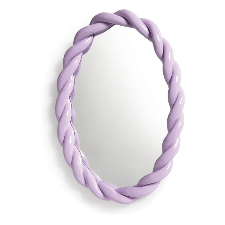 &Klevering Miroir oval Braid | Lilas