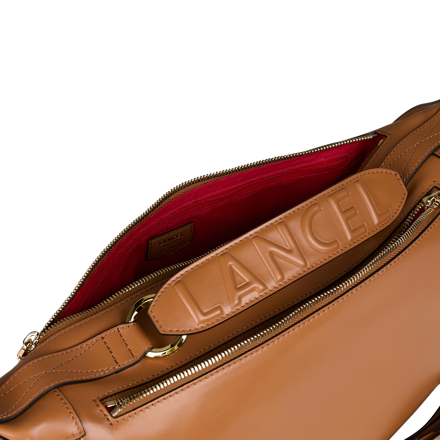 ORIGAMI M - Sac bandoulière en cuir | Beige