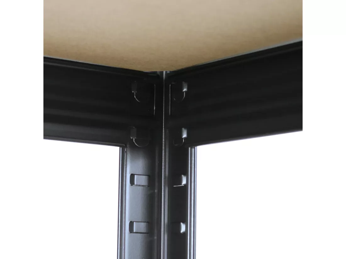 Rayonnage modulaire avec 5 étagères réglables 180x40x40cm 175Kg O91