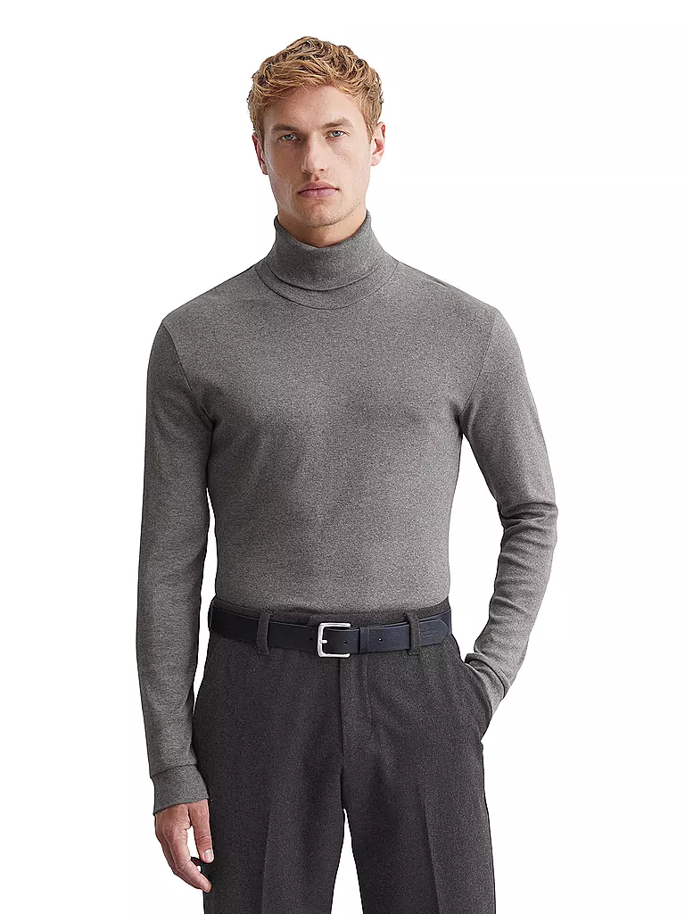 MARC O'POLO Rollkragenshirt grau