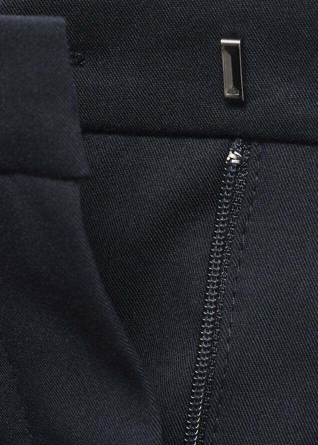 MANGO Straight suit trousers Navy