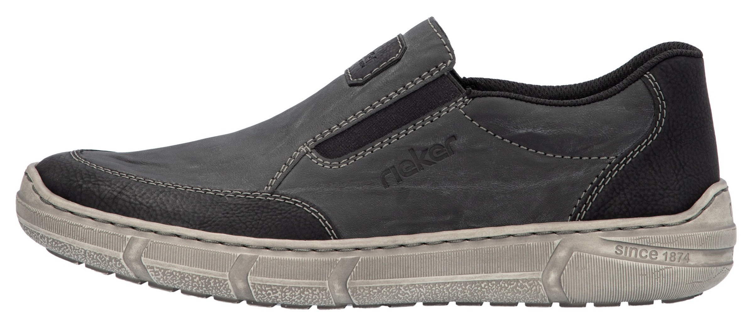 Rieker Slipper  , Slip-on Sneaker, Halbschuh, Schlupfschuh mit beidseitigem Gummizug