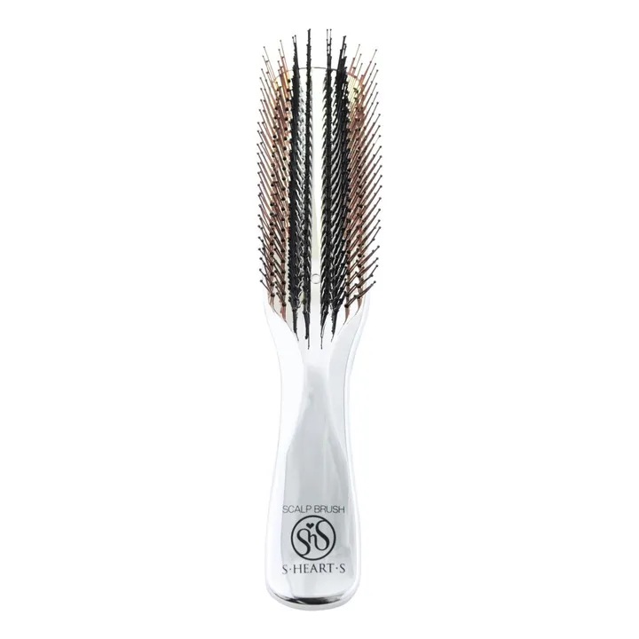 S.Heart.S Brosse pour cheveux épais Scalp + | Argenté