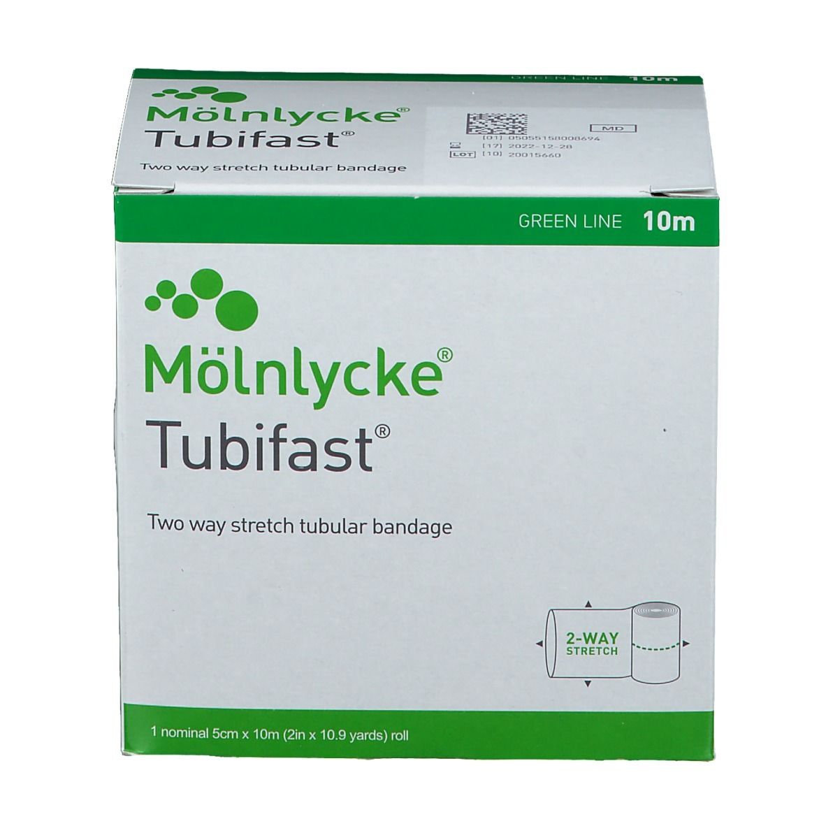 Tubifast 2-Way Stretch 5 cm x 10 m grün
