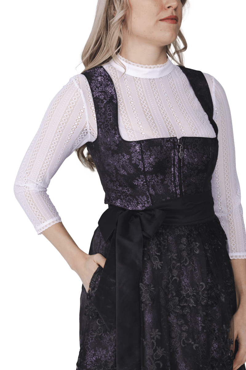 Oktoberfest Blouse Wit Dames Kraagje