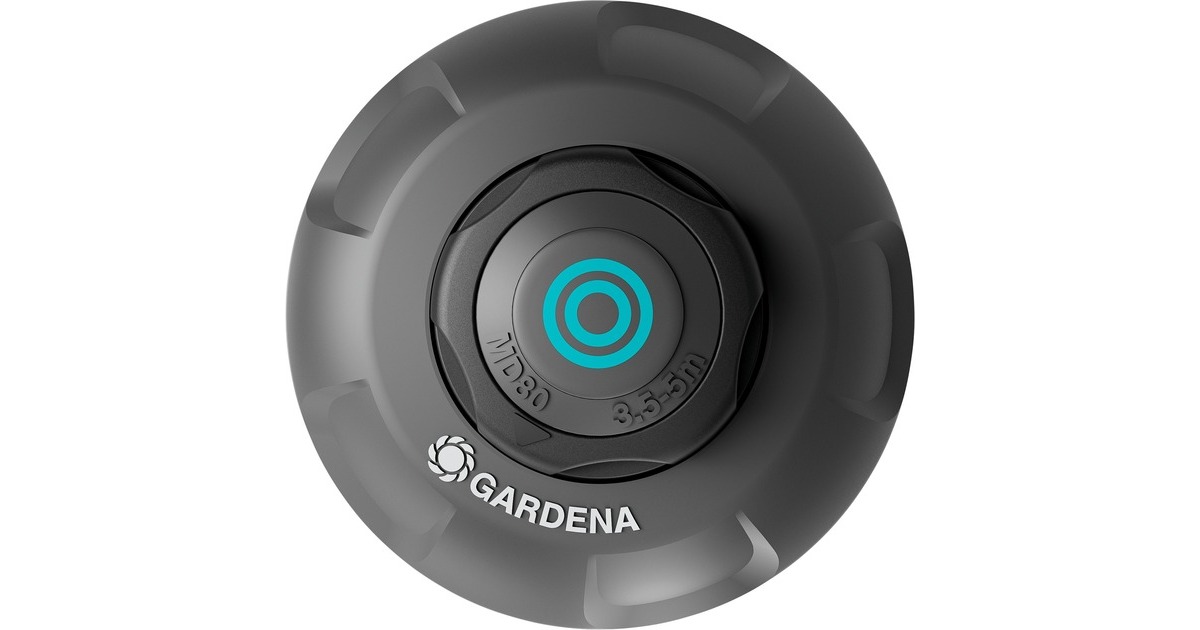 GARDENAPop-up Sprinkler MD80 sproeier  (Zwart/grijs,  sproeiafstand tussen 3,5 m en 5 m)