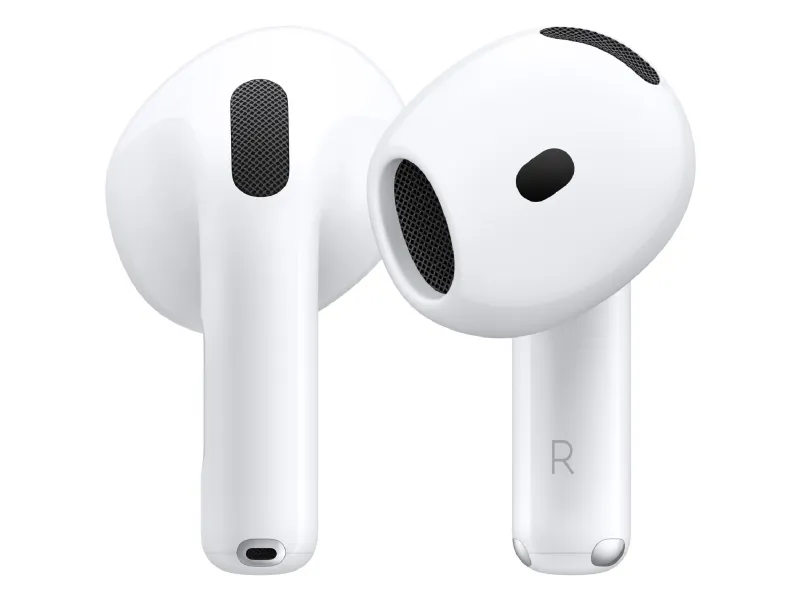 Apple AirPods 4 - Ægte trådløse øretelefoner med mik. - ørespids - Bluetooth - hvid