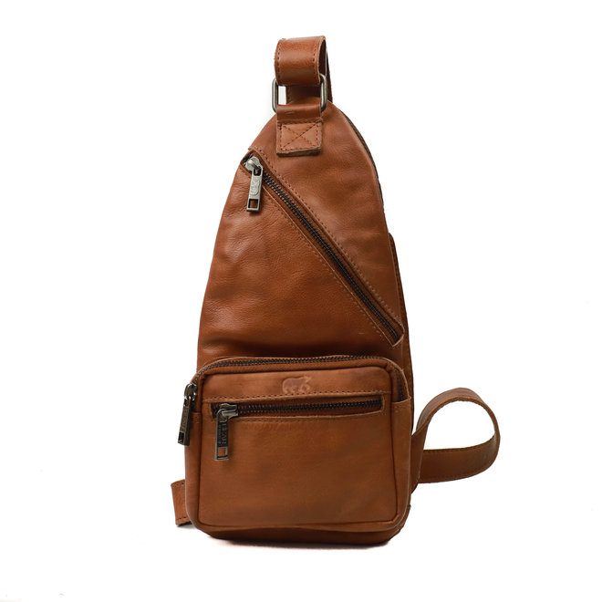 Bear Design Callisto Pelle Crossbody Tas Nolani Cognac CP2158
