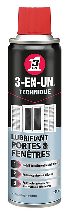 Lubrifiant Portes & Fenêtres 3-EN-UN TECHNIQUE 250ml