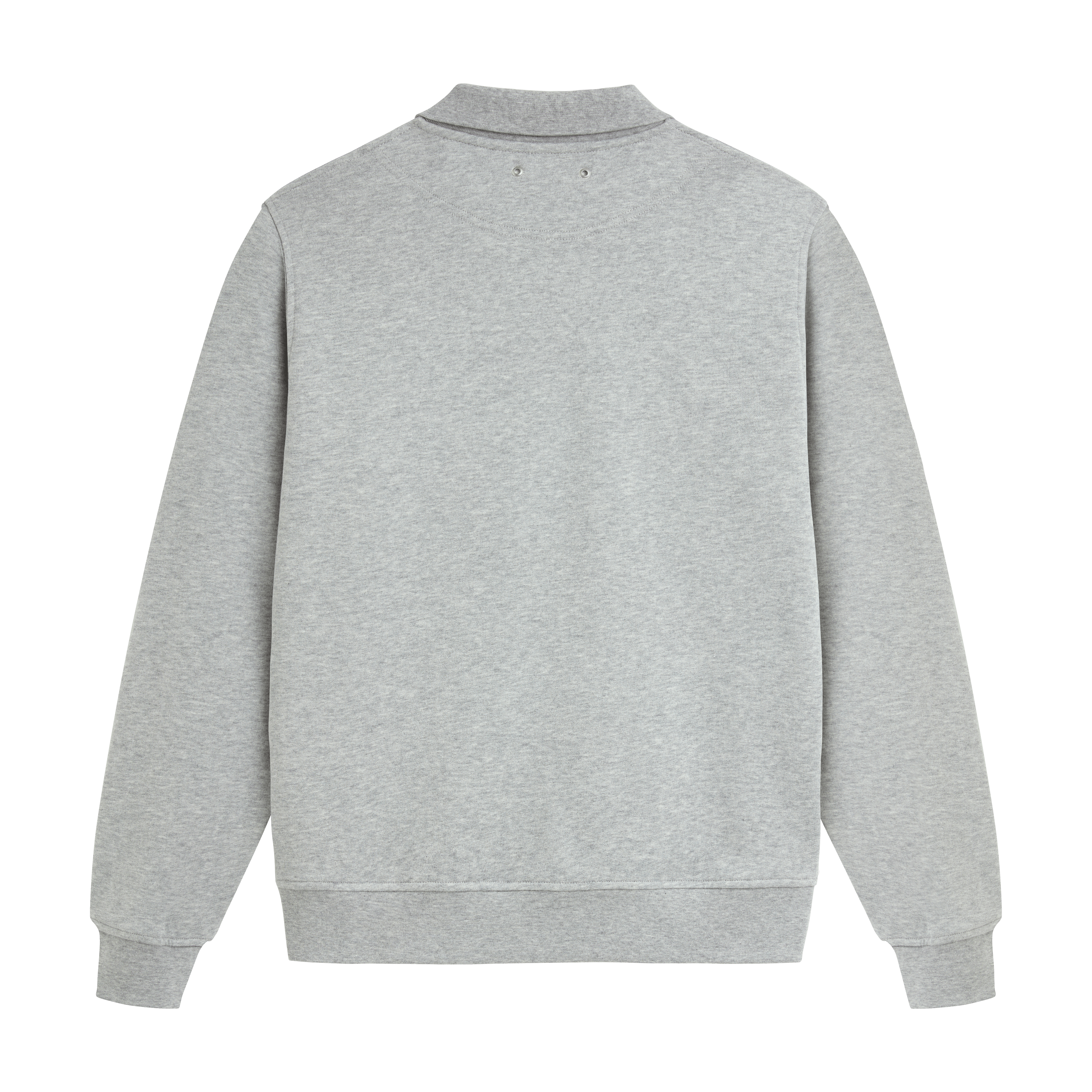 Sweat à Fermeture Zippée en Coton Homme Logo Brodé