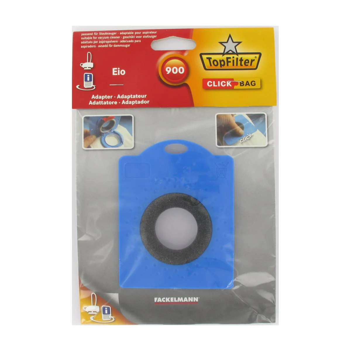 Boite de 4 sacs aspirateurs universels Top Filter avec Adaptateur Clic