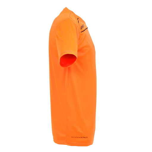 Camiseta Stream 3.0 Mc Laranja Fluorescente/Preta Uhlsport