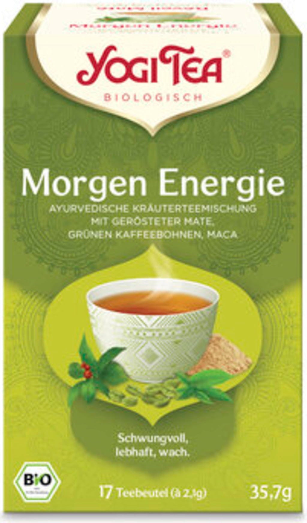Yogi Tea  Morgen Energie Bio, 17 Teebeutel (35,70 g)