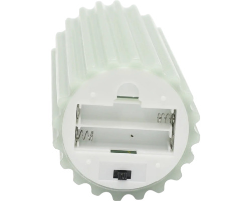 LED waxkaars Lafiora H 12,5 cm groen incl. 3D vlam