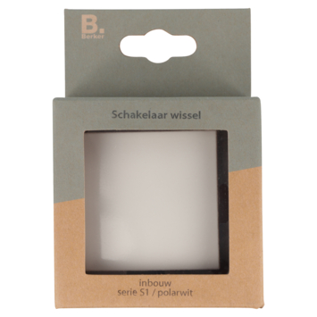 Berker S.1 wisselschakelaar wit