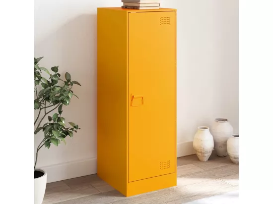 Buffet jaune moutarde 34,5x39x107 cm acier