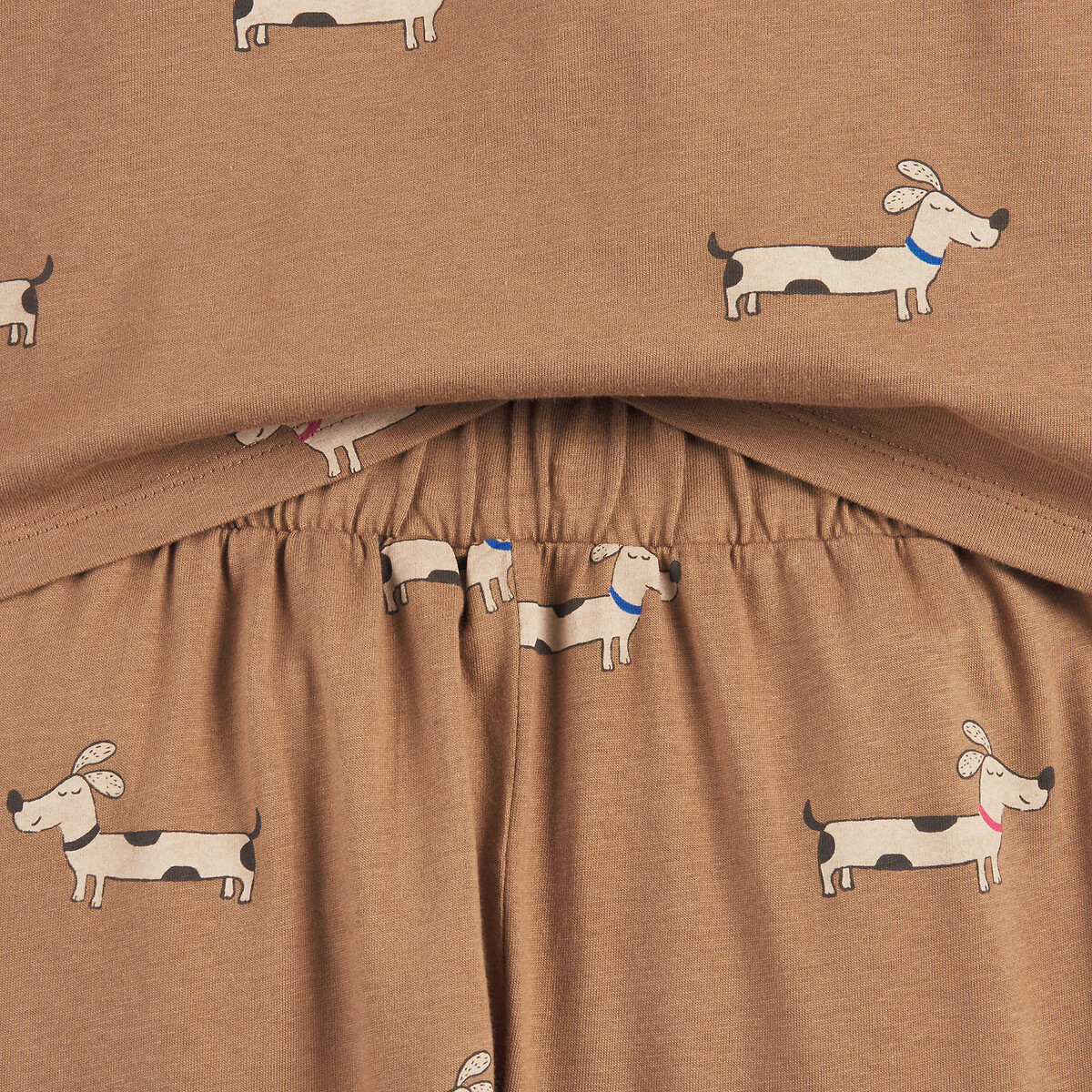 COLEÇÃO LA REDOUTE<br>Conjunto de 2 pijamas de algodão jersey