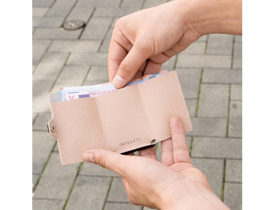 SLIMPURO - Sacoche Porte carte - znap slim - 12 cartes max. - pochette à monnai...