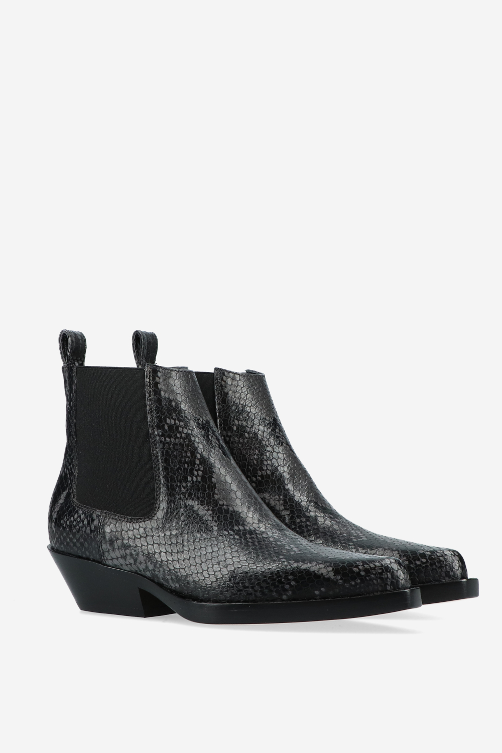 Grenade pitone leather ankle boots