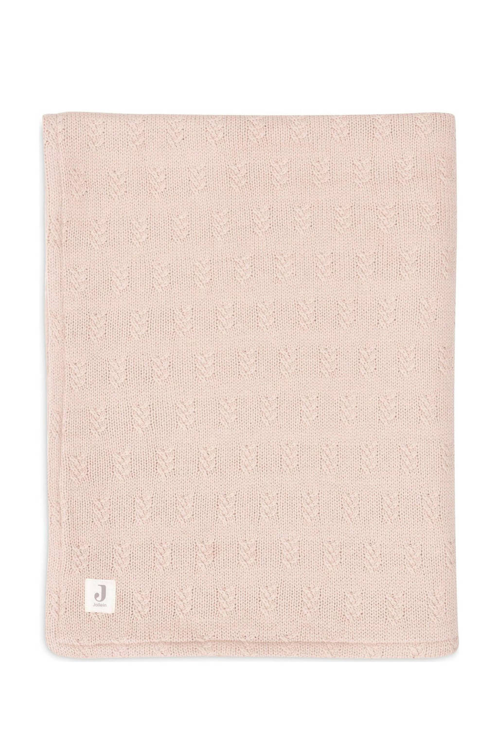 baby wiegdeken 75x100cm Grain Knit - Wild Rose/Velour