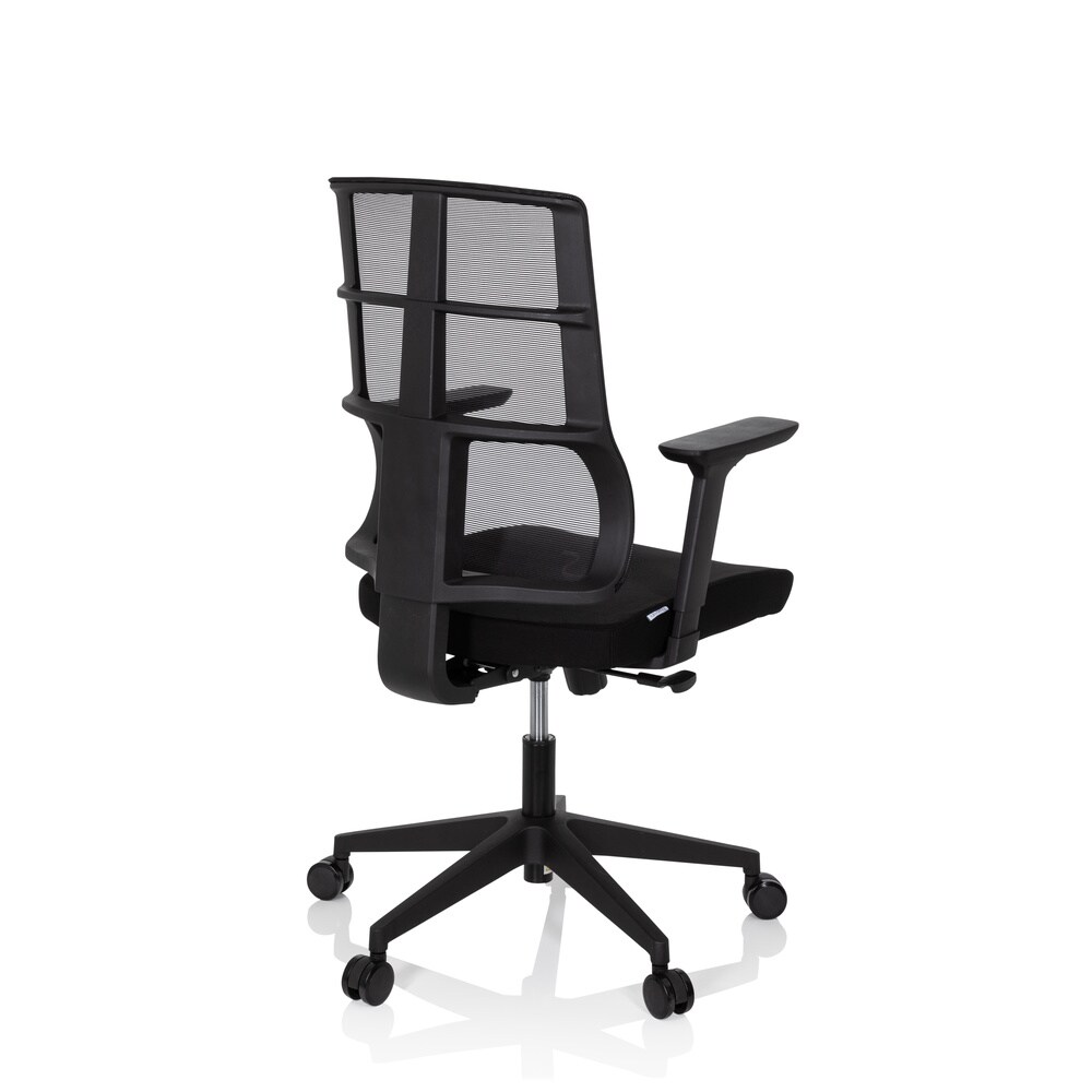 Profi Bürostuhl SPINIO Stoff/Netzstoff mit Armlehnen (höhenverstellbar) hjh OFFICE