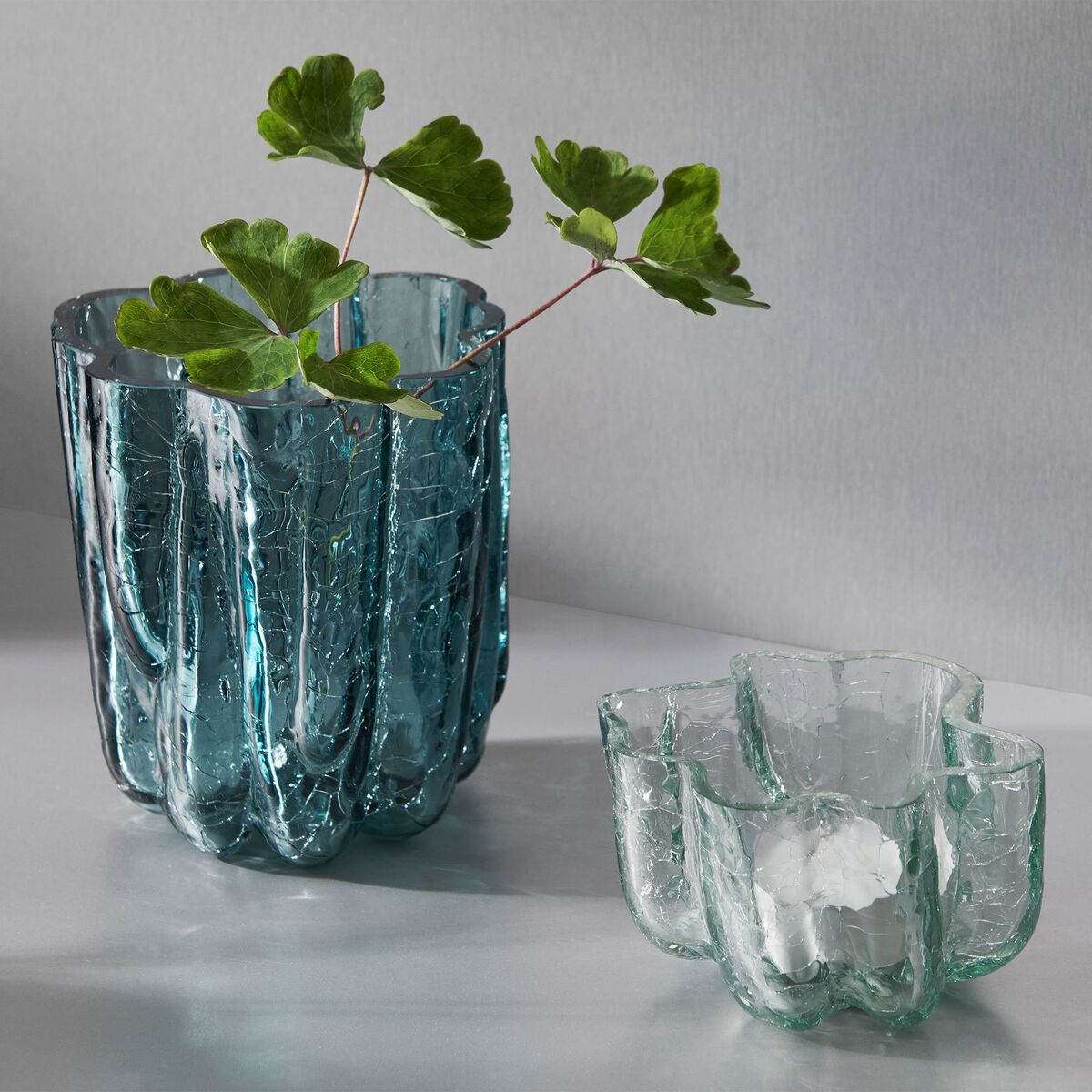 Crackle vase 12,1 cm, sirkulær