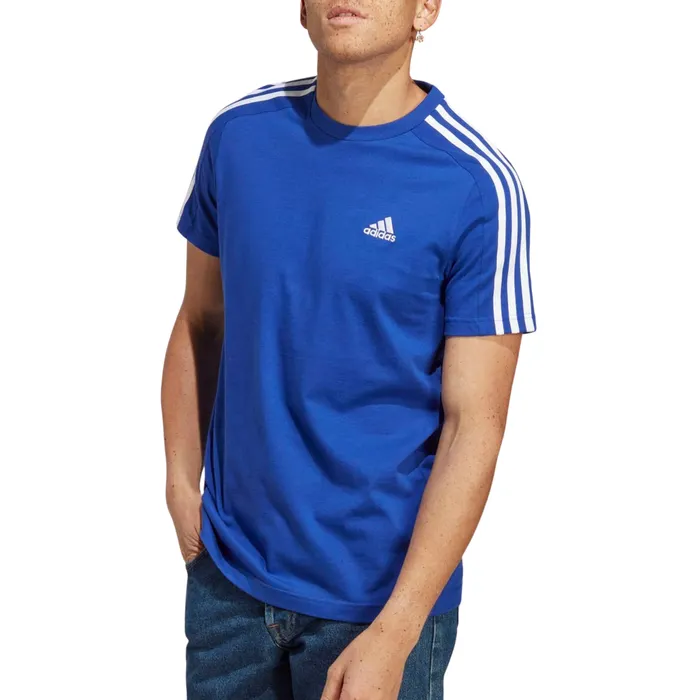 Adidas Essentials Single Jersey 3-Stripes Shirt Heren