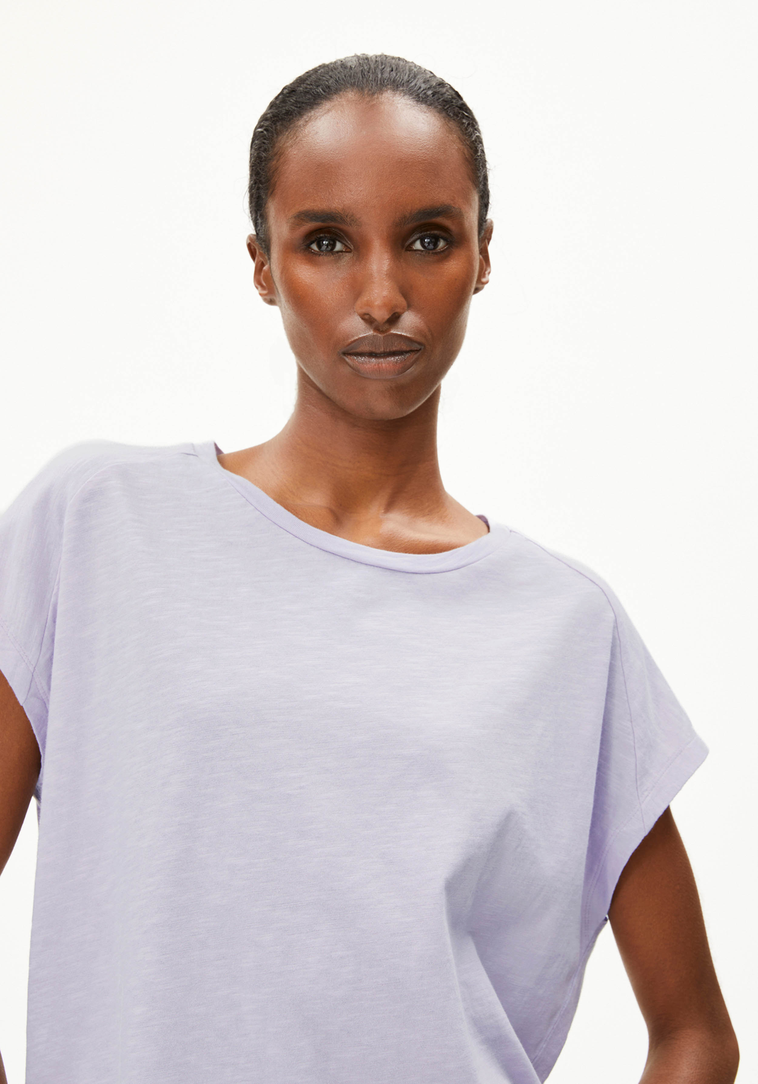 Armedangels T-Shirt Oneliaa Soft Lilac