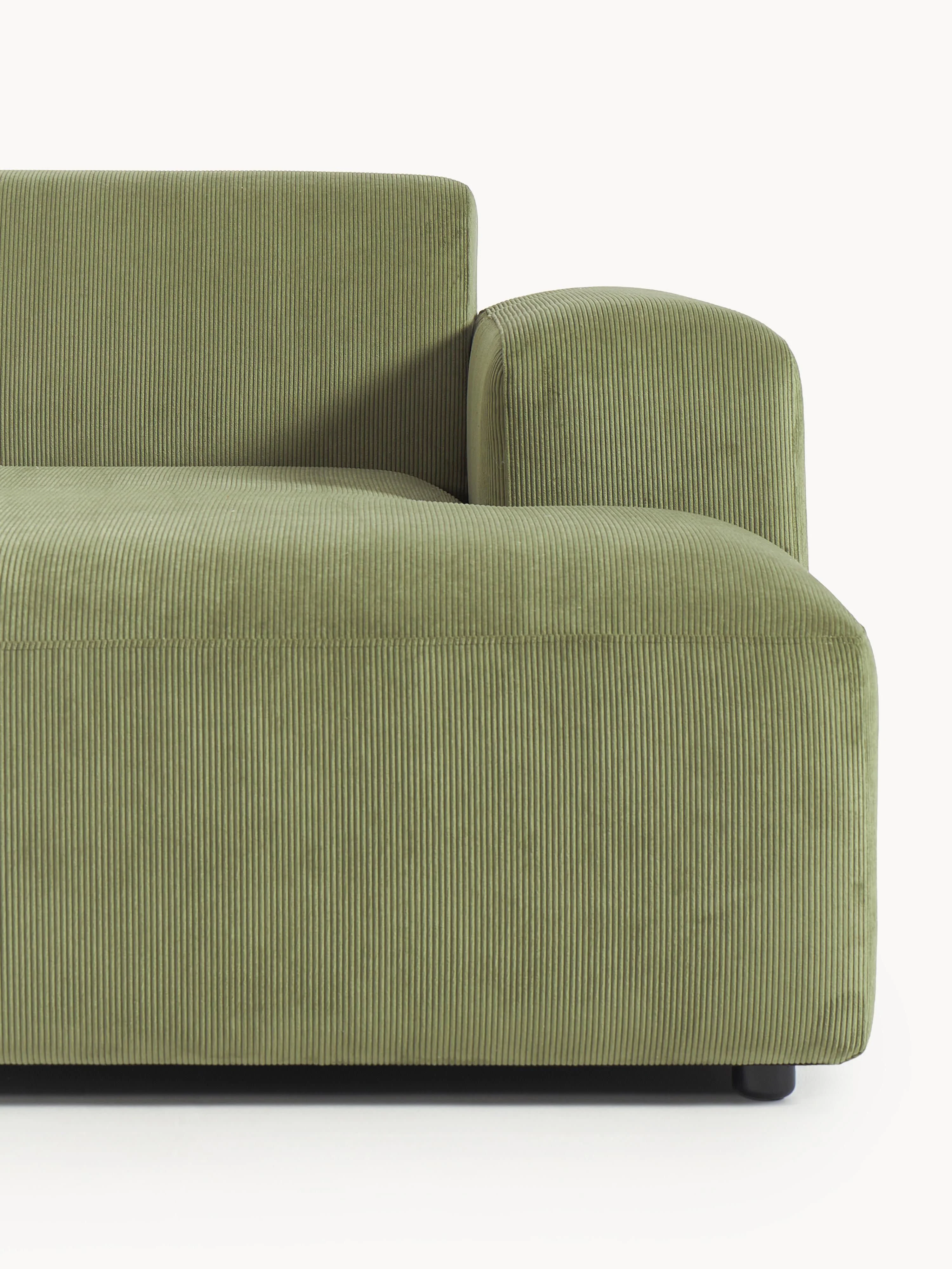 Corduroy hoekbank Melva (3-zits)