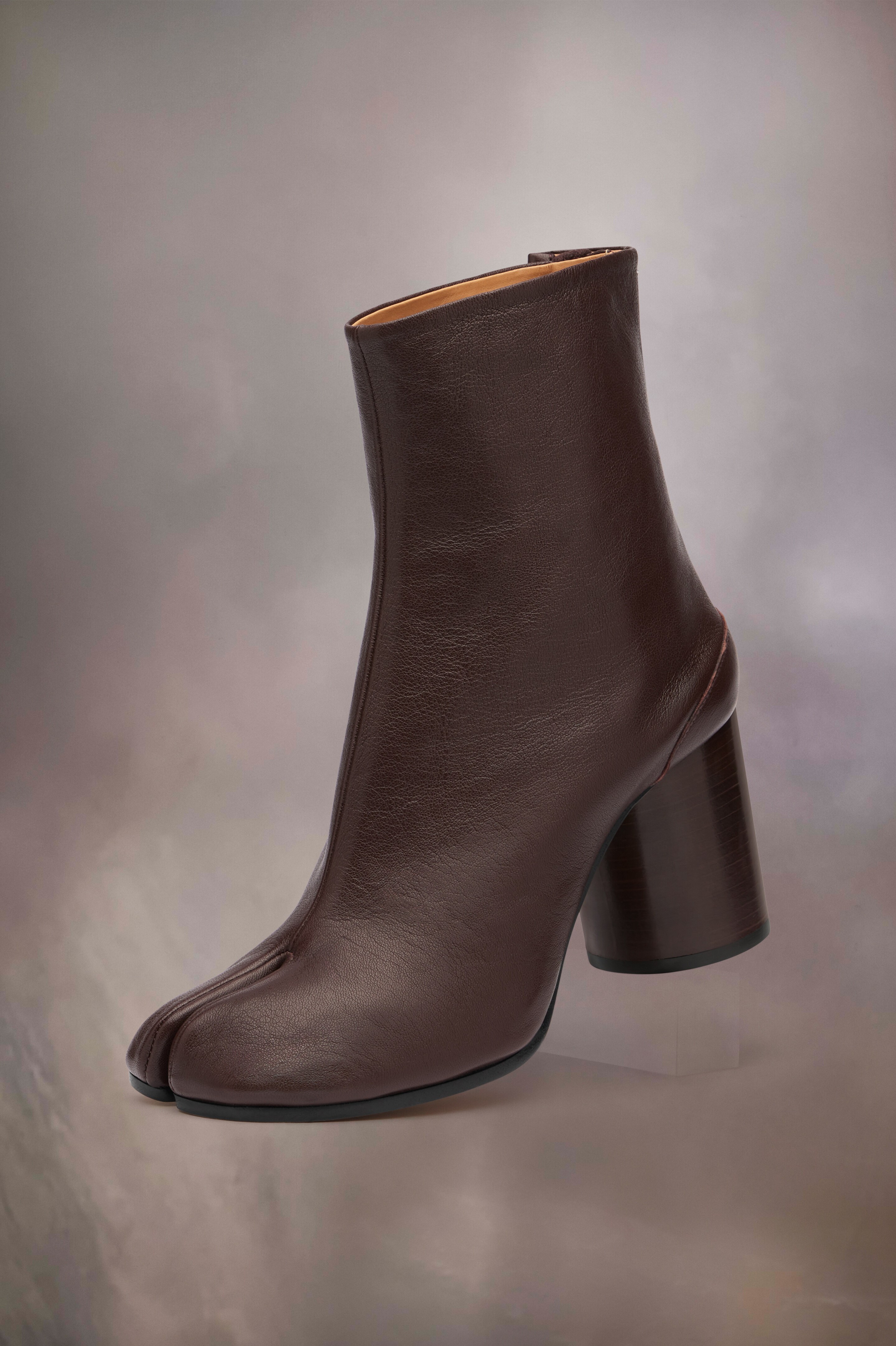 Bottines Tabi en cuir nappa souple | Femme Marron