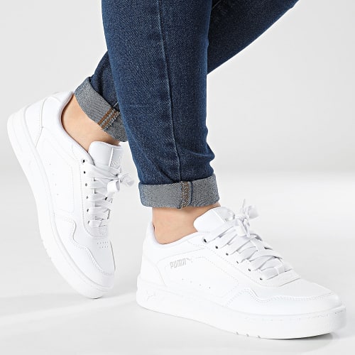 Baskets Femme Court Classy 395021 Puma White Puma Silver